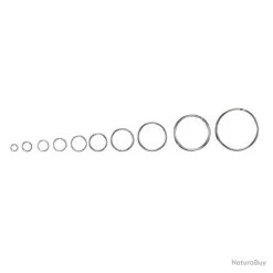 100 Anneaux Brises Nickeles Flashmer 30MM