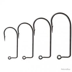 100 Hamecons Flashmer Droits Tête Plombée N°3/0