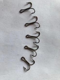 100 Hameçon Double N 8 Réf 9906 Bz Limerick Droit Pêche Vmc Promo