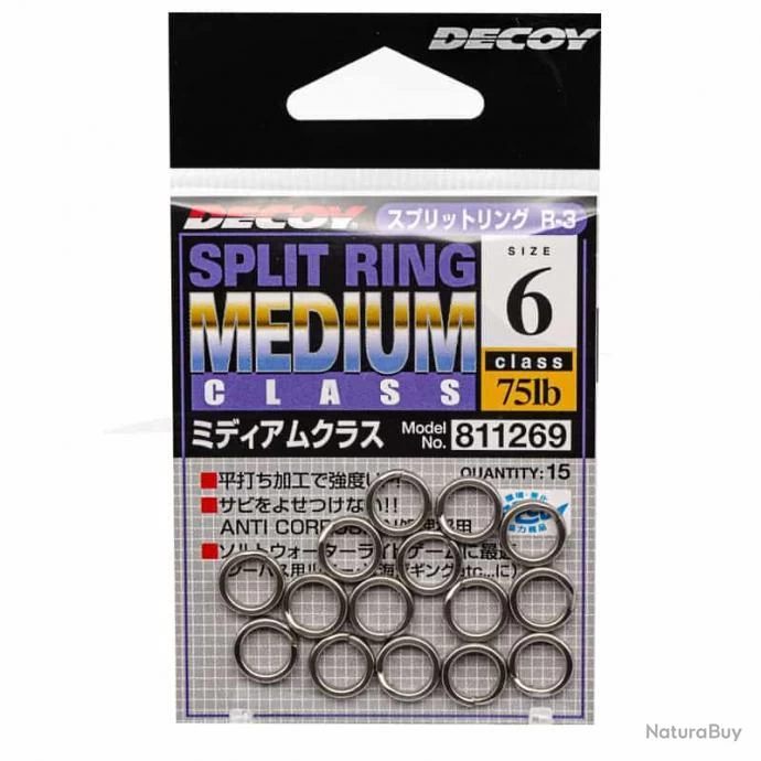 Anneaux Brisés Decoy Split Ring 75lb 1 Anneaux Brisés Decoy Split Ring 75lb