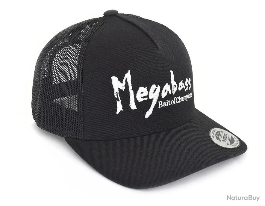 Casquette Megabass Brush Trucker Black/White 1 Casquette Megabass Brush Trucker Black/White