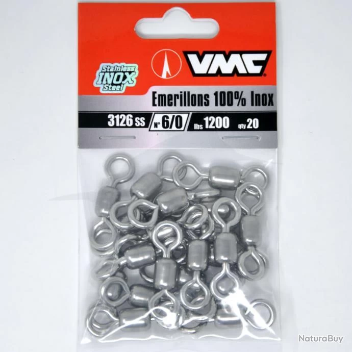 Emerillons VMC Crane Swivel Inox 3126 6/0 1 Emerillons VMC Crane Swivel Inox 3126 6/0