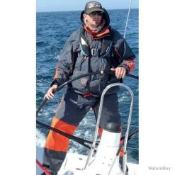 Ensemble Veste Et Pantalon Sakura Gros Temps V2 - Gris/Orange - M