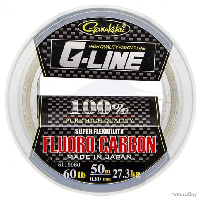 Gamakatsu G-Line Fluorocarbon Big Spool 60lb 1 Gamakatsu G-Line Fluorocarbon Big Spool 60lb