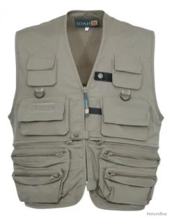 Gilet Pêche Idaho Kaki