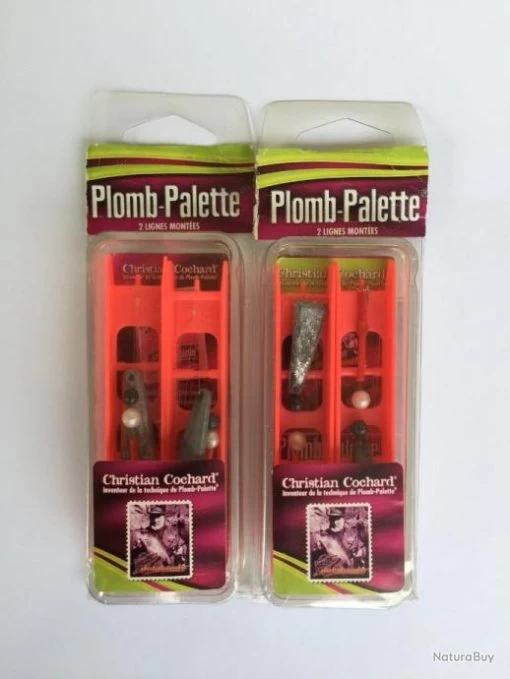 Lot De 4 Plombs Palettes CHRISTIAN COCHARD -Gratuit pour tous Pêche. 00001 Lot de 4 Plombs Palettes CHRISTIAN COCHARD