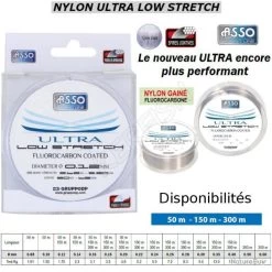 NYLON ULTRA LOW STRETCH ASSO 300 M 0.20 Mm