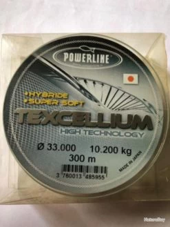Nylon 300 M Diam 33 10,200 Kg Texcellium Powerline Pêche Carnassier
