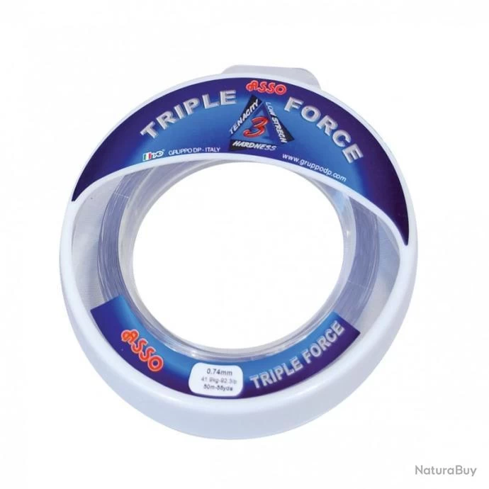 Nylon Asso Triple Force - 50 M 117/100-99,5KG 1 Nylon Asso Triple Force - 50 M 117/100-99,5KG