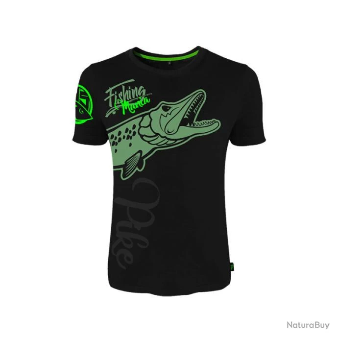 T Shirt Hot Spot Design Fishing Mania Pike 1 T Shirt Hot Spot Design Fishing Mania Pike
