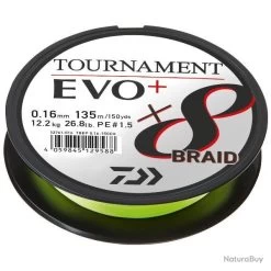 Daiwa TRESSE TOURNAMENT 8 EVO+ 135M CHARTREUSE 0.08mm-4.9kg