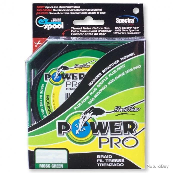 Tresse Power Pro 135m JAUNE Ø 8/100 1 Tresse Power Pro 135m JAUNE Ø 8/100