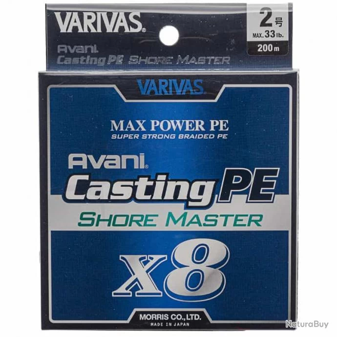 Varivas Avani Casting PE Shore Master X8 33lb 1 Varivas Avani Casting PE Shore Master X8 33lb