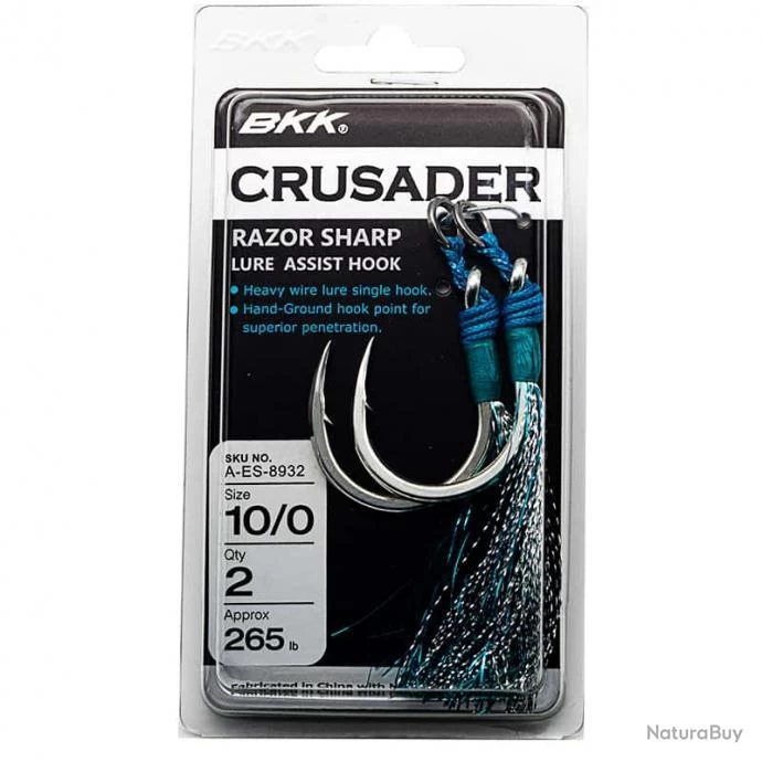 BKK Jigging Assist Hooks Crusader 10/0 1 BKK Jigging Assist Hooks Crusader 10/0