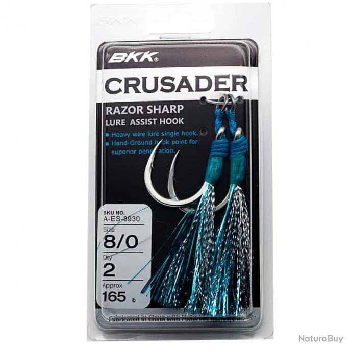 BKK Jigging Assist Hooks Crusader 8/0 1 BKK Jigging Assist Hooks Crusader 8/0