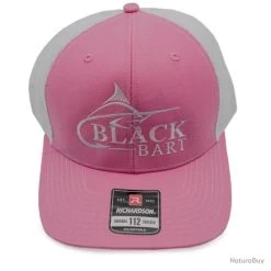 Casquette Black Bart Logo Marlin Rose / Blanc