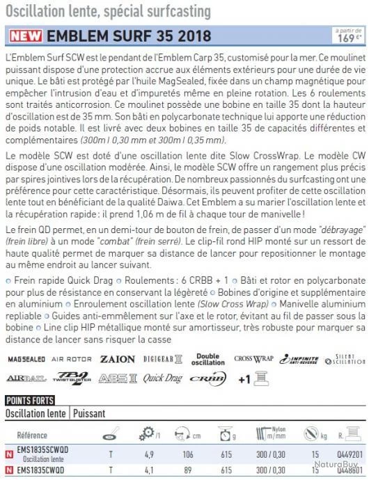 Emblem Surf 35 SCWQD 2018 Daiwa 2 Emblem Surf 35 SCWQD 2018 Daiwa – Image 2