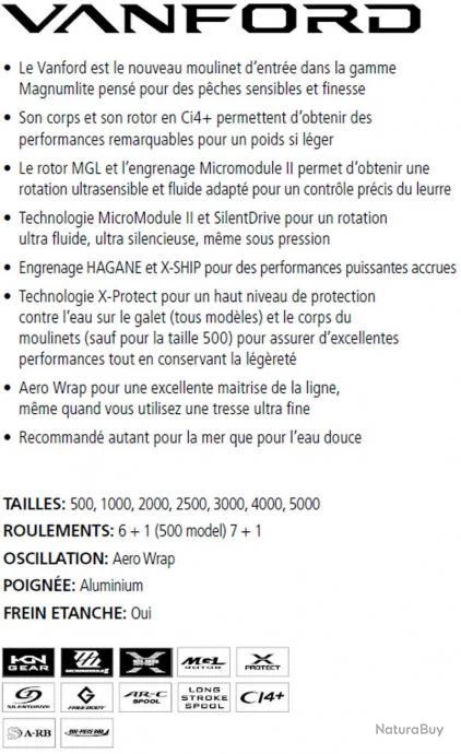 Vanford 2500 Moulinet Spinning Shimano 2 Vanford 2500 Moulinet Spinning Shimano – Image 2