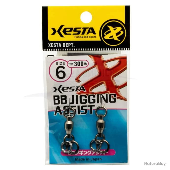 Agrafes Xesta BB Jigging Assist 300lb 1 Agrafes Xesta BB Jigging Assist 300lb