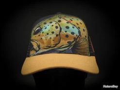 Casquette Truite The Salmo Brown -Gratuit pour tous Pêche. 00003 Casquette Truite The Salmo Brown