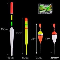 Lot 15 Flotteurs De Pêche Fluorescents Divers Portances LIVRAISON GRATUITE !! -Gratuit pour tous Pêche. 00004 Lot 15 flotteurs de peche fluorescents divers portances LIVRAISON GRATUITE