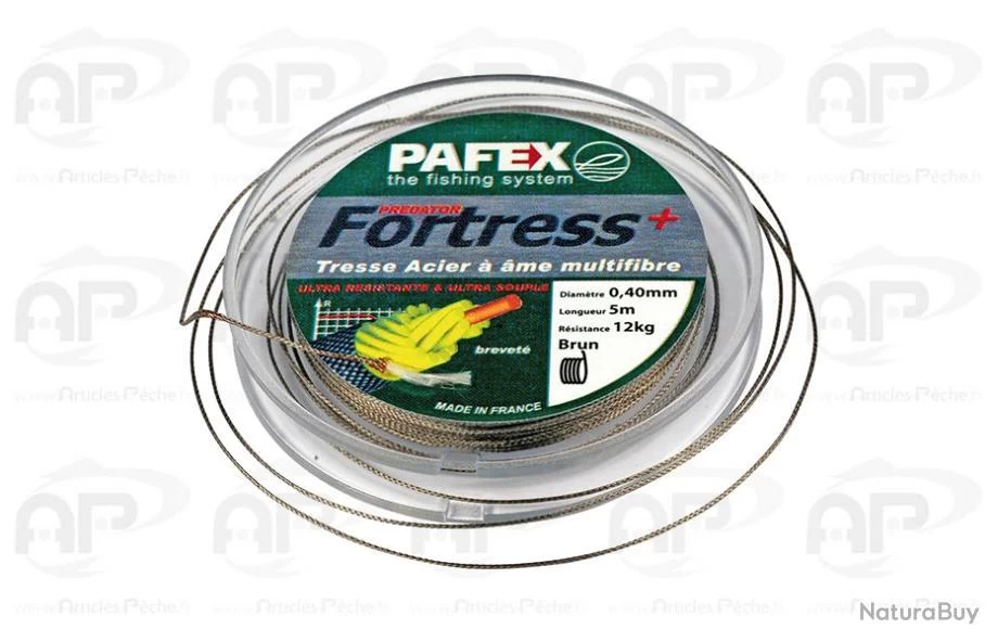 Pafex Tresse Fortress 0,25mm 3kg 4m 1 Pafex Tresse Fortress 0,25mm 3kg 4m