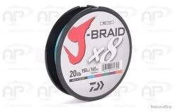Tresse Daiwa J Braid X 8 Multicolores 0,20mm 150m 13kg