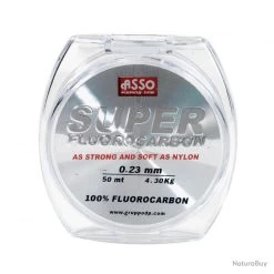 Fluorocarbone Asso "super Fluorocarbon" - Bobine De 50 M Diam. 30/100 -Gratuit pour tous Pêche. 00007 FLUOROCARBONE ASSO SUPER FLUOROCARBON Bobine de 50 m diam. 30 100