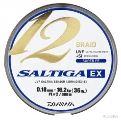 Tresse Daiwa Saltiga 12 Braid Ex - 600 M - 16/100 - 14 Kg