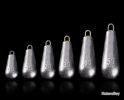 Plomb Pêche Lot De 5 Pièces 50g 3 Plomb Pêche Lot De 5 Pièces 50g – Image 3